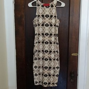 Akira midi bodycon tie dye dress
